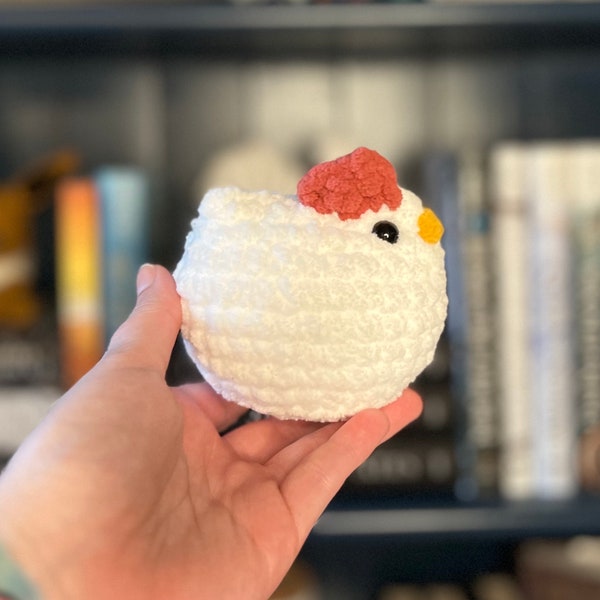 Chicken Crochet Plush Stuffed Animal Amigurumi