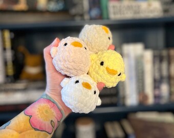 Baby Chick Crochet Plush Stuffed Animal Amigurumi