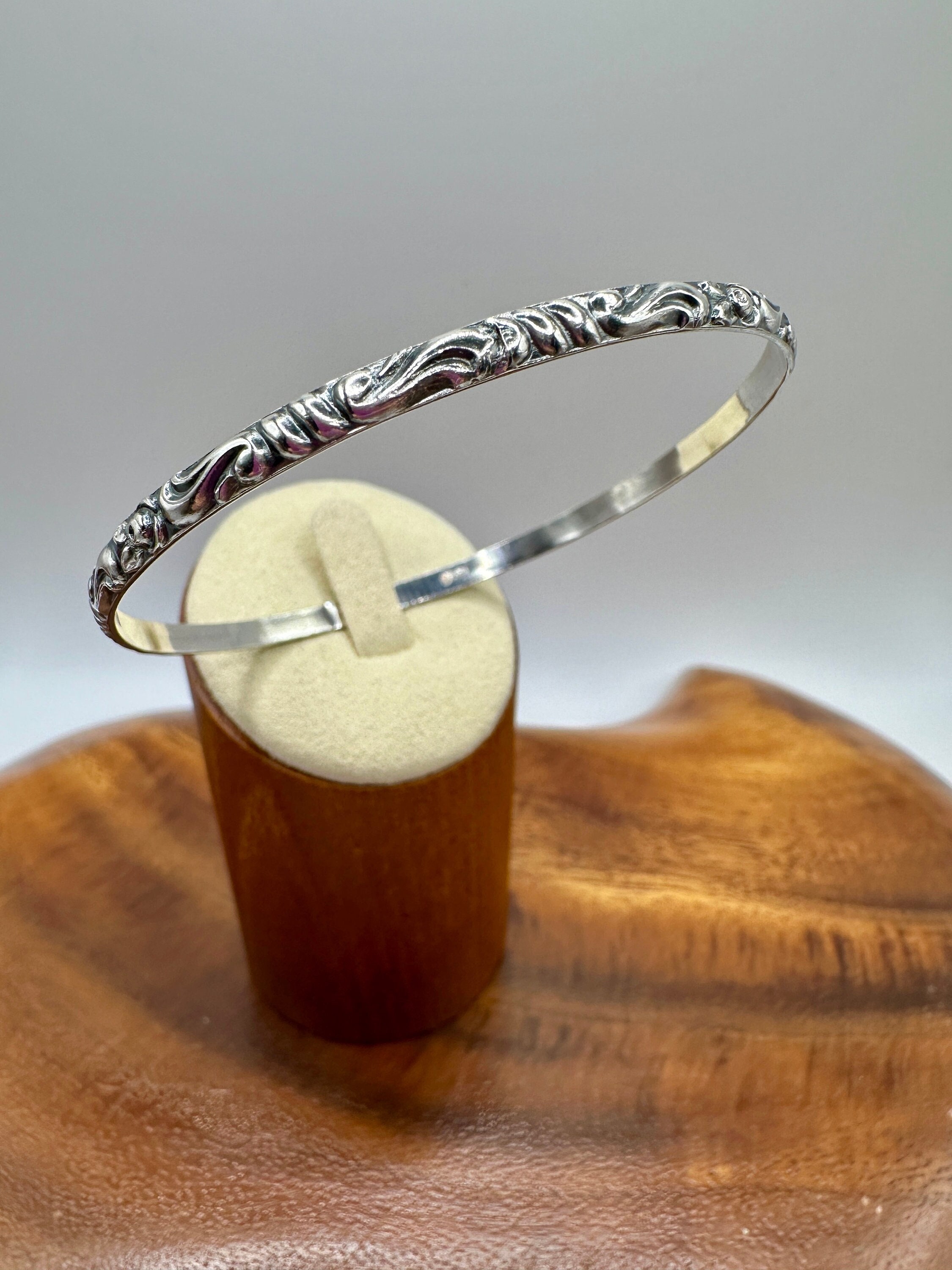 835S Silver Bangle VINTAGE - Etsy