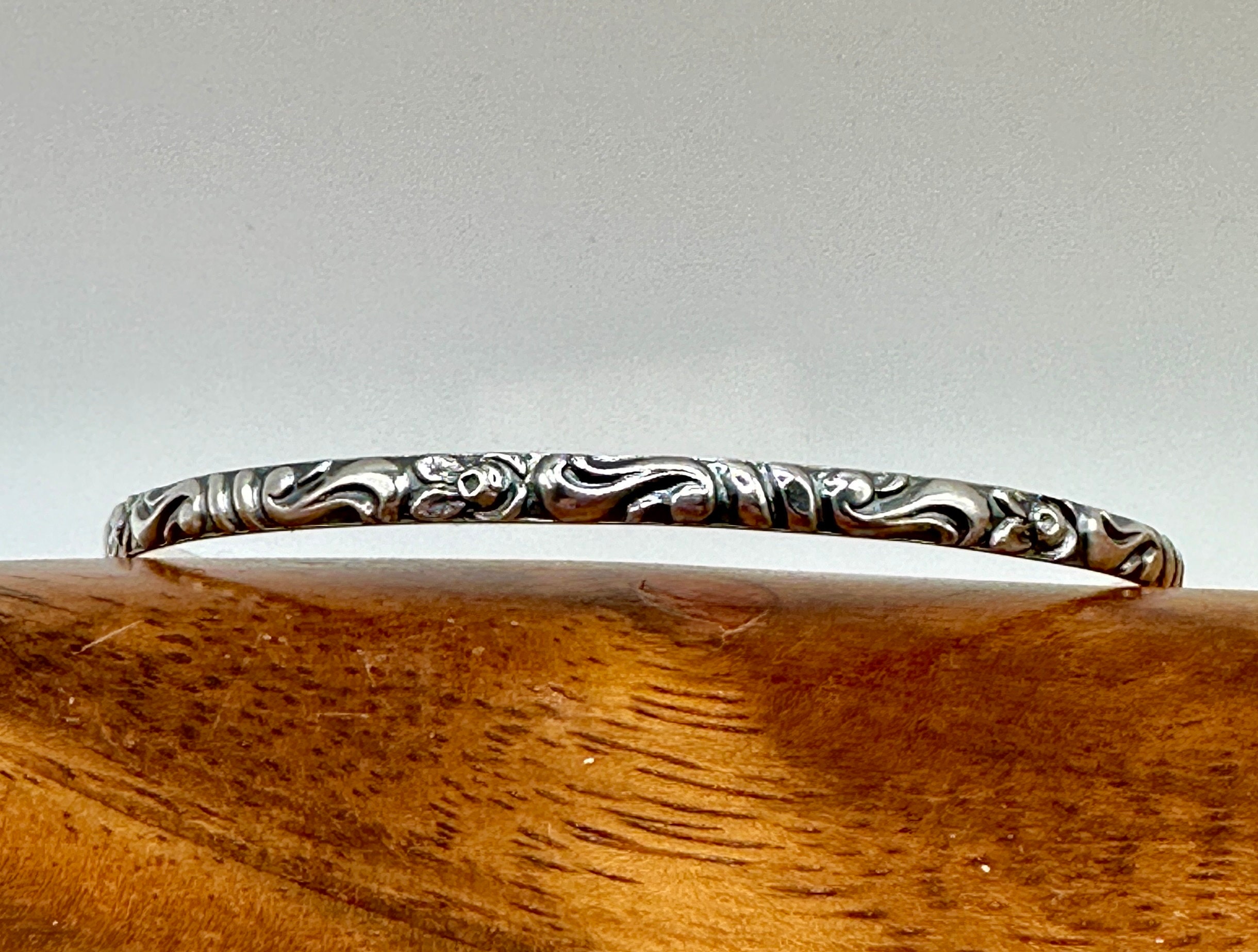 835S Silver Bangle VINTAGE - Etsy