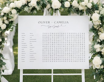 Custom Wedding Word Search Template: Sip and Solve Game (Digital Download)