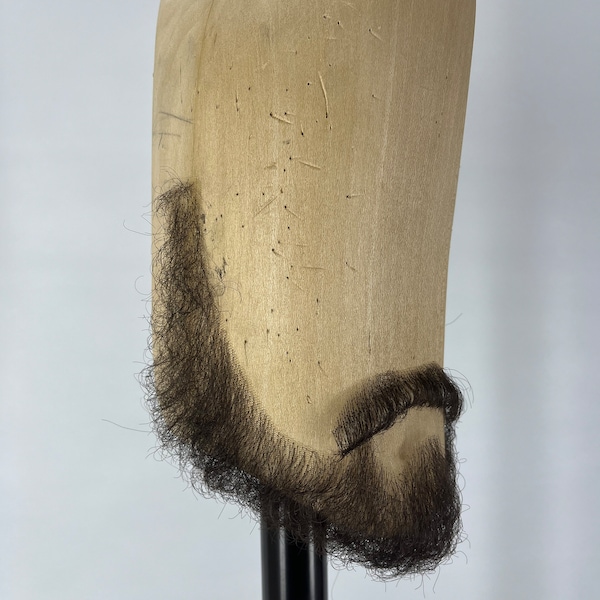 Realistic Fake Beard And Mustache Set. Hand Knotted For Film, Theater And TV.