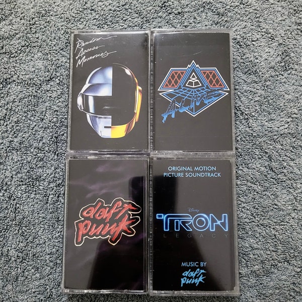 Daft Punk Cassette Tape - Random Access Memories - Homework - Alive 2007 - Tron