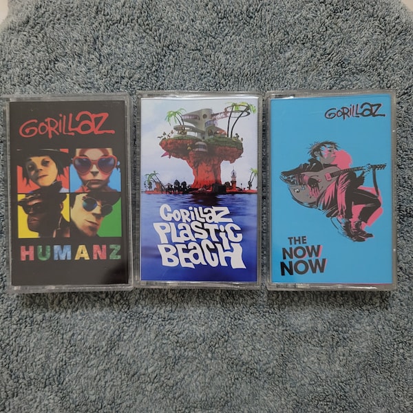 Gorillaz - Humanz - Plastic Beach - The Now Now Cassette Tape