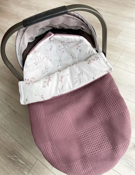 2in1 Wrap Blanket for Baby Carrier Baby Sleeping Bag Dark Old Pink Pussy Willow Etsy