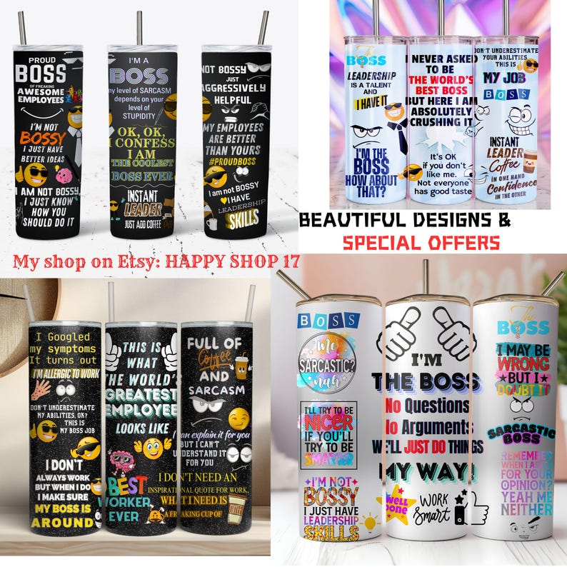 Sarcastic Boss Gift Tumbler Design, I'M THE BOSS, Leader Quotes Png, Funny Boss Design Png