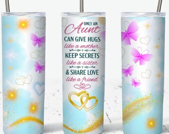 Aunt Ever Tumbler Wrap Sublimation Design (Digital Download)