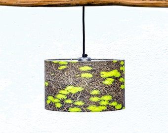 Pantalla Mimosas, pantallas yolpiq, pantalla para lámpara, iluminación natural, lampshades, lamps, decoración