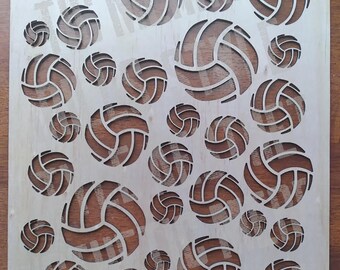 Återanvändbar blekningsschablon - Volleybollar