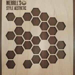 Reusable Bleaching Stencil - Honeycomb Pattern