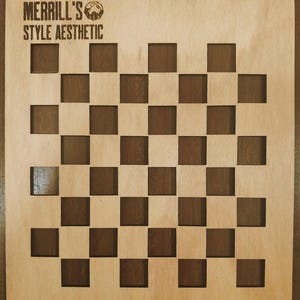 Reusable Bleaching Stencil - Checkerboard Pattern