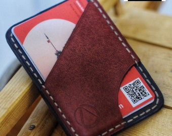 Leather Cardholder Pattern, Leather Cardholder Pdf, Cardholder Template, Digital Download Wallet Pattern, DIY,Minimal Cardholder,Begginer