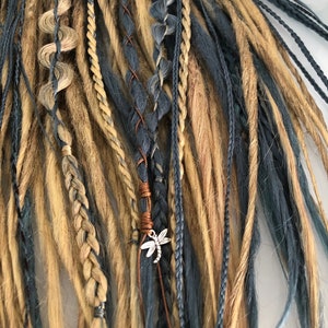 Synthetic dreadlocks, semi-permanent dreadlocks, handmade cyberdreads