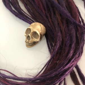 Synthetic dreadlocks, purple dreadlocks, handmade cyberdreads, purple dreadlocks, witch dreadlocks, cyberhair