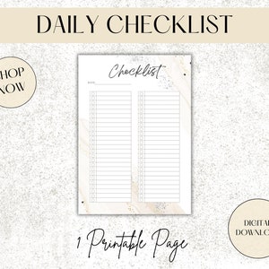 Daily Checklist, Weekly Checklist, Monthly Checklist, Organize Your Day ...
