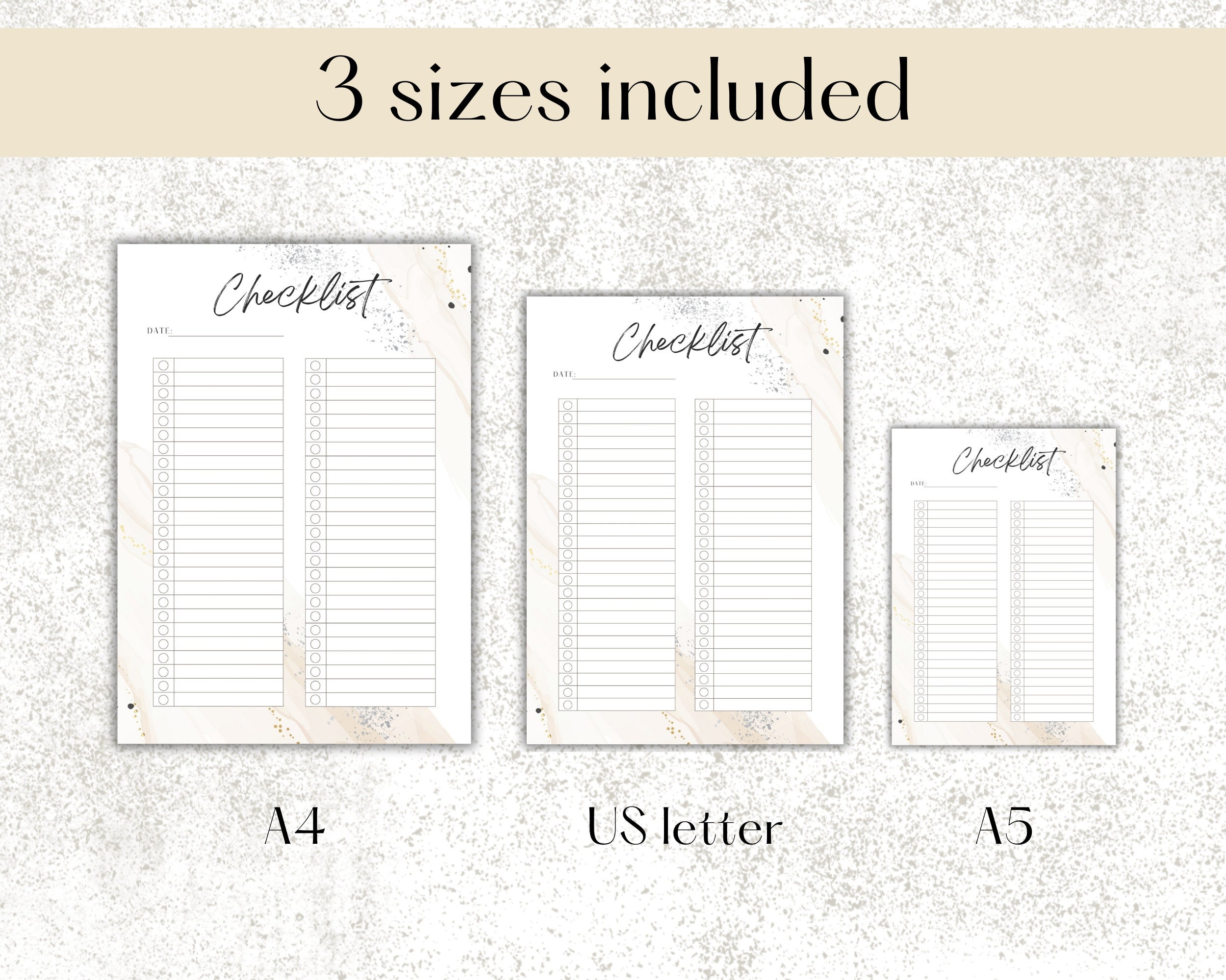 Daily Checklist, Weekly Checklist, Monthly Checklist, Organize Your Day ...