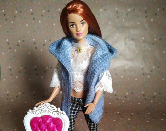 Knit cardigans for Barbie doll - 1/6 Clothes for regular 11 inch 30cm female dolls