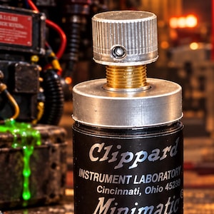 Clippard R-701 Valve Replica | Mirror Finish Nameplate | Ghostbusters Proton Pack & Spengler Wand Upgrade | Resin Prop Part image 1