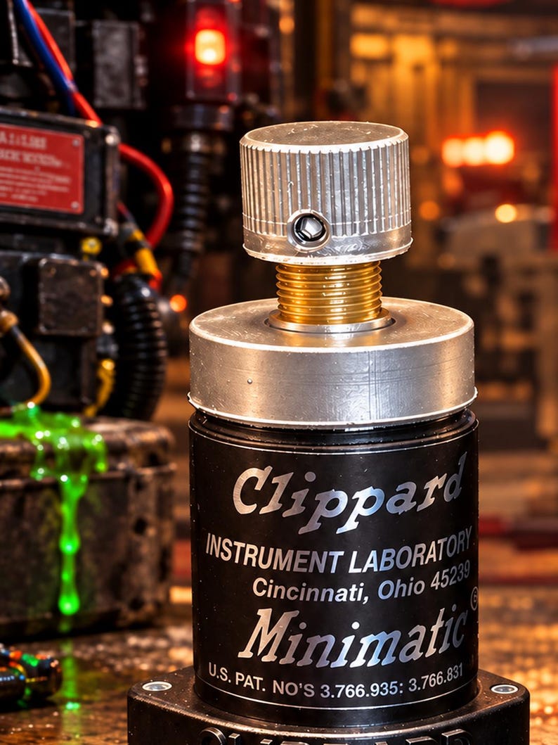 Clippard R-701 Valve Replica | Mirror Finish Nameplate | Ghostbusters Proton Pack & Spengler Wand Upgrade | Resin Prop Part image 1