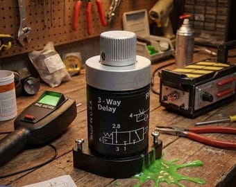 Clippard R-331 Valve Replica | Proton Pack Cyclotron Part | Large Resin Prop Upgrade | Metallic Finish & Foil Label