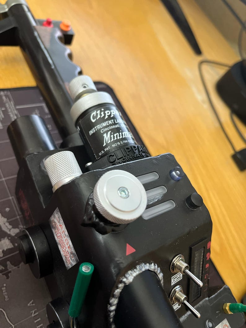 Clippard R-701 Valve Replica | Mirror Finish Nameplate | Ghostbusters Proton Pack & Spengler Wand Upgrade | Resin Prop Part image 8