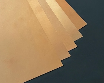 Phosphor Bronze Sheet CuSn6 | Bronze Sheet Metal for Jewelry, Engraving & Design | Thin Bronze Plate | Multiple Thickness and Sizes