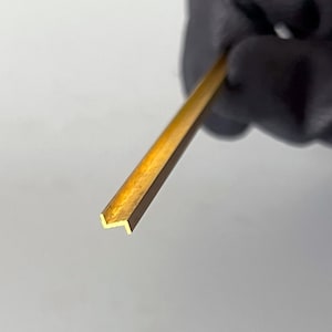 Brass Z Profile 100–500mm | Brass Z Bar for Edge Trim, Offset Mounting & DIY | Brass Profile Multiple Sizes