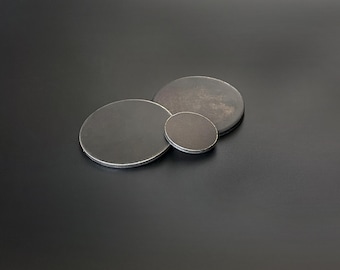 Steel Round Discs | Mild Steel Circles | Metal Round Plates for Welding, Base Plates & DIY | Solid Steel Discs | Multiple Sizes
