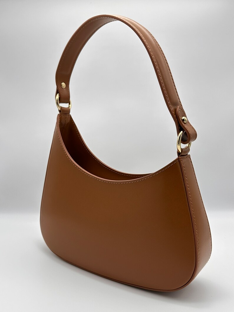 Stilvolle Ledertasche in Braun - made in Italy