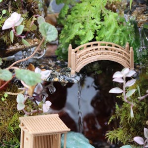 Handmade Indoor Waterfall Fountain: Zen Garden with Live Plants bild 10