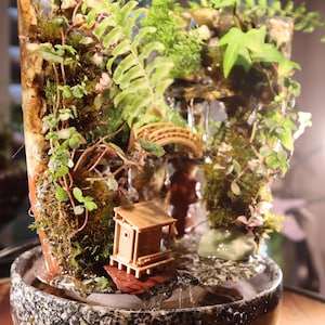 Handmade Indoor Waterfall Fountain: Zen Garden with Live Plants bild 7