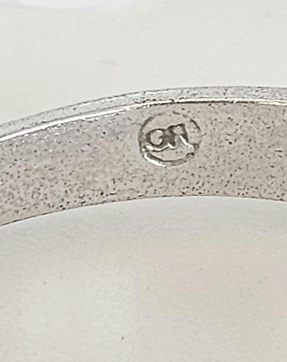 Vintage Cushion-Cut Garnet Statement Ring, Size 9 - image 10