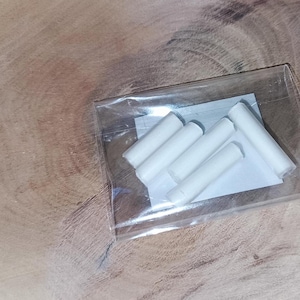 Paquet de 5 mèches en coton pour inhalateur d&#39;huiles essentielles | Incrustations en coton | Facile à inhaler | Protéger des odeurs des huiles essentielles | Empiècements en coton
