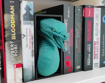 Book Nook Snake Serpentard - Bookend Snake - Book Nook - Sculpture imprimée en 3D - Harry Potter