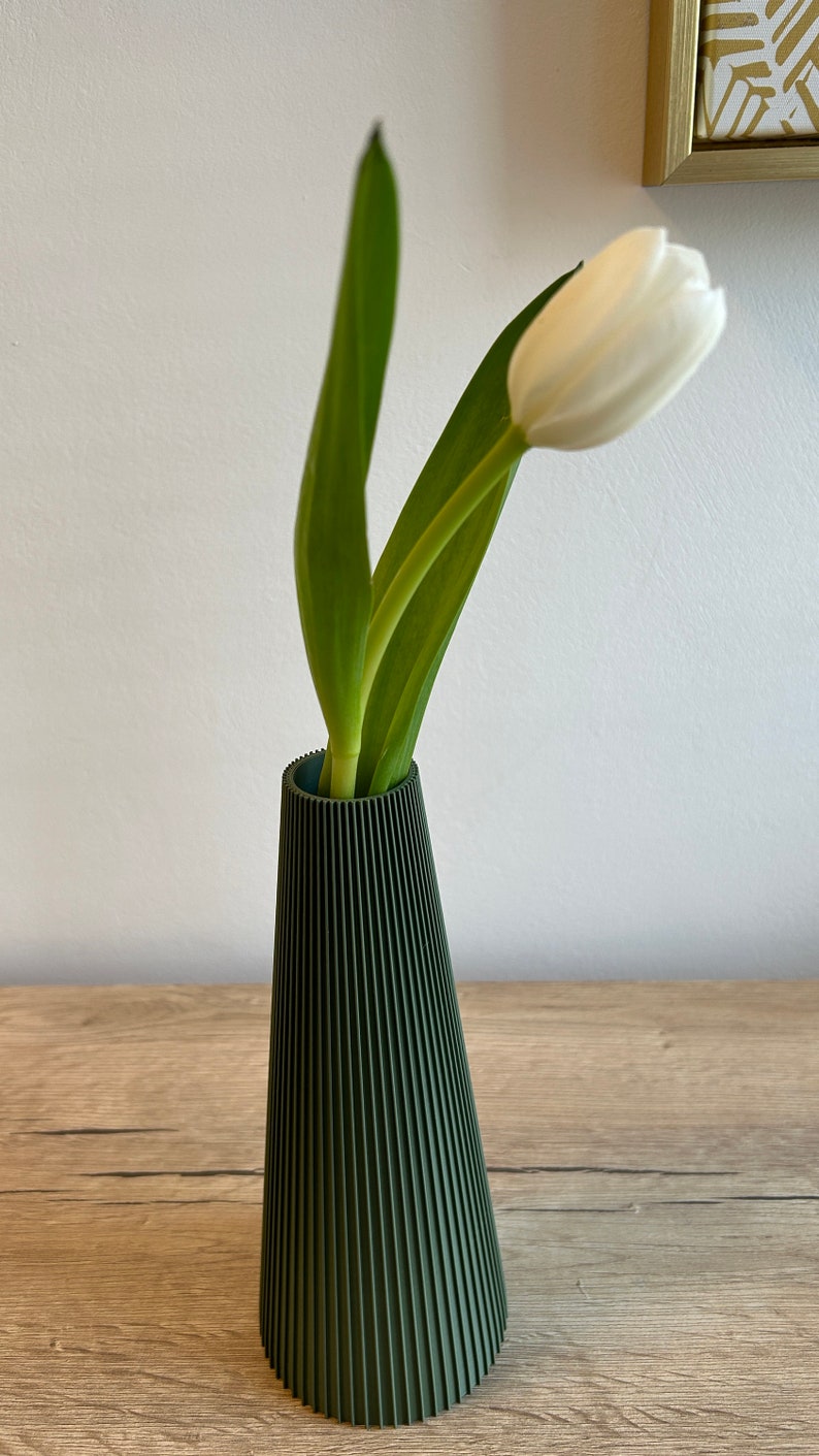 Vase SmartLine Blumenvase Dekovase Trockenblumen wasserdicht 3D-Druck Bild 6