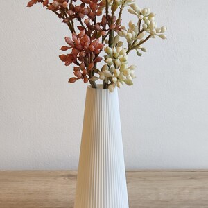 Vase SmartLine Blumenvase Dekovase Trockenblumen wasserdicht 3D-Druck Bild 7