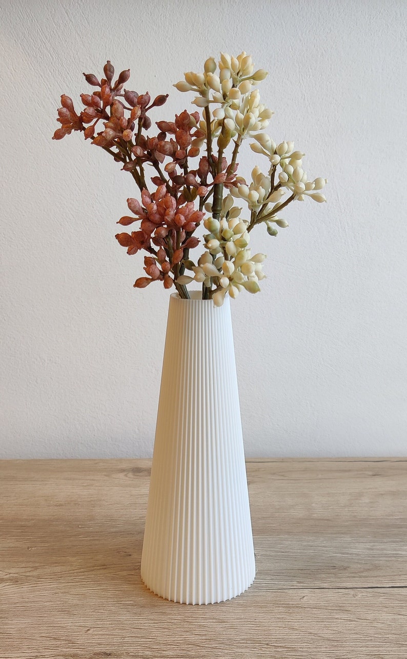 Vase SmartLine Blumenvase Dekovase Trockenblumen wasserdicht 3D-Druck Bild 7