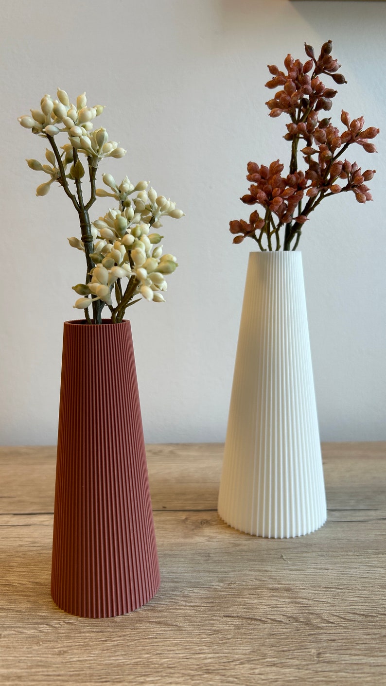 Vase SmartLine Blumenvase Dekovase Trockenblumen wasserdicht 3D-Druck Bild 9