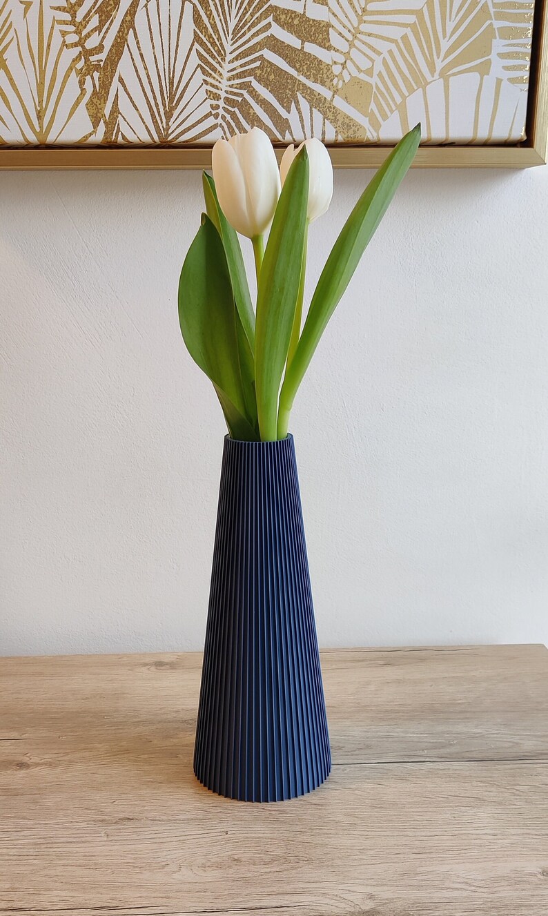 Vase SmartLine Blumenvase Dekovase Trockenblumen wasserdicht 3D-Druck Bild 3