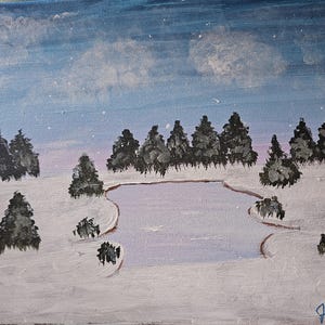 Snowy Pond