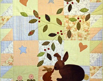 Some Bunny Loves You Baby Quilt