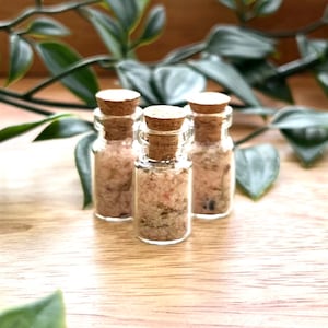Tiny Salt Protection Vial: Evil Eye, Rosemary, Sage. On The Go protection