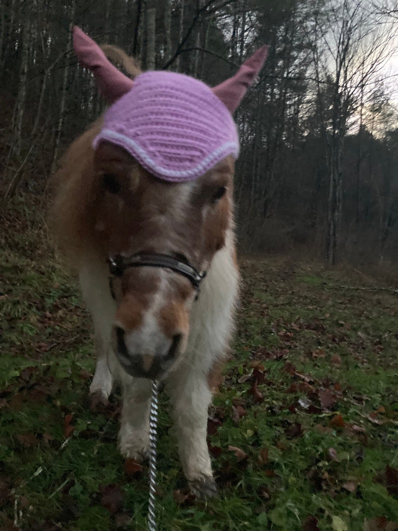 Handmade Mini Horse Ear Bonnets image 3