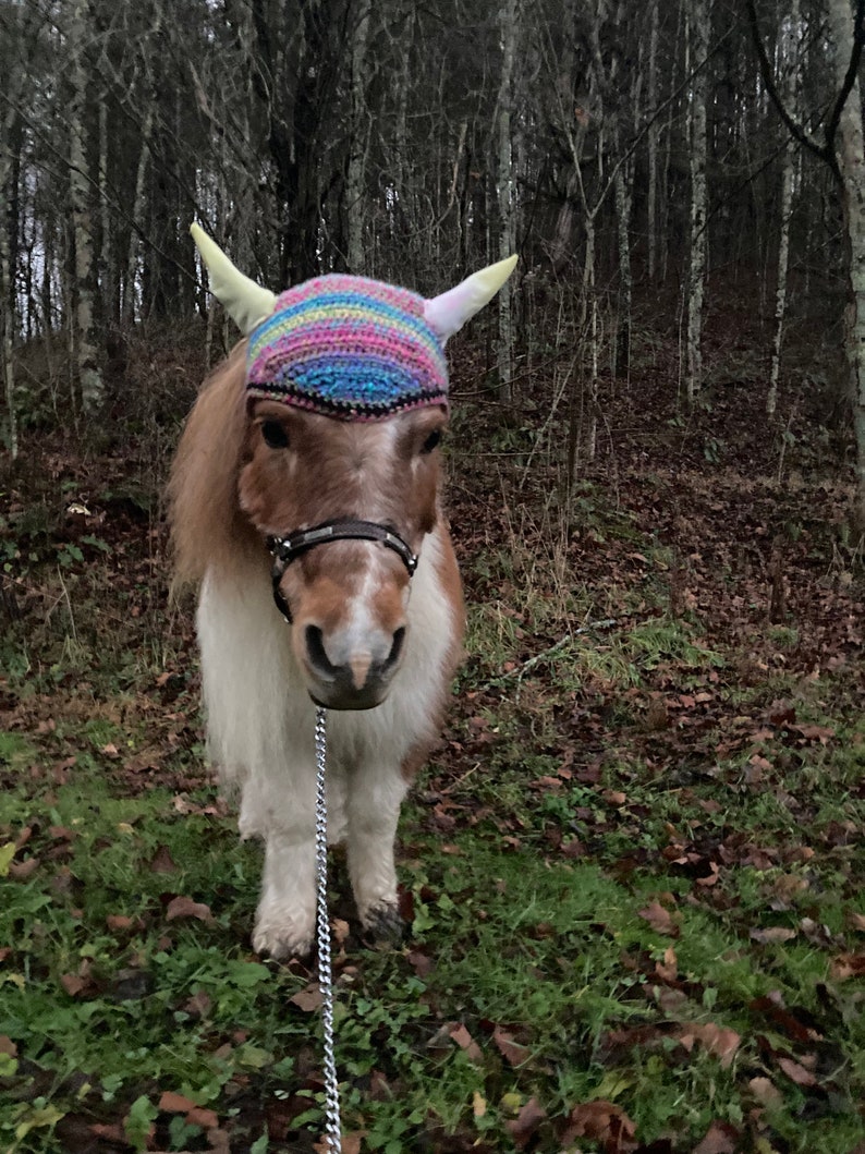 Handmade Mini Horse Ear Bonnets image 1