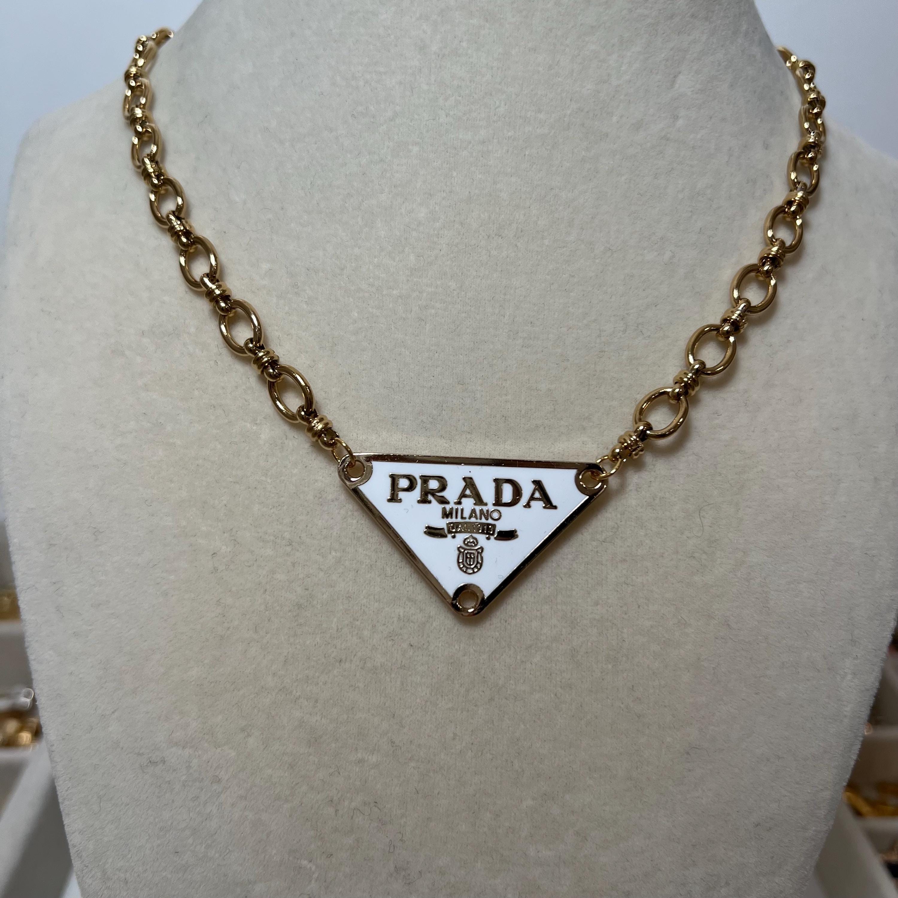 Prada Necklace Gold - Etsy