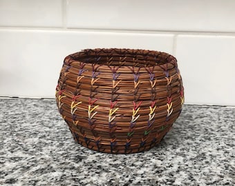 Eclectic Pine Needle Basket #35