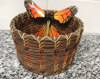Monarch Pine Needle Basket #30