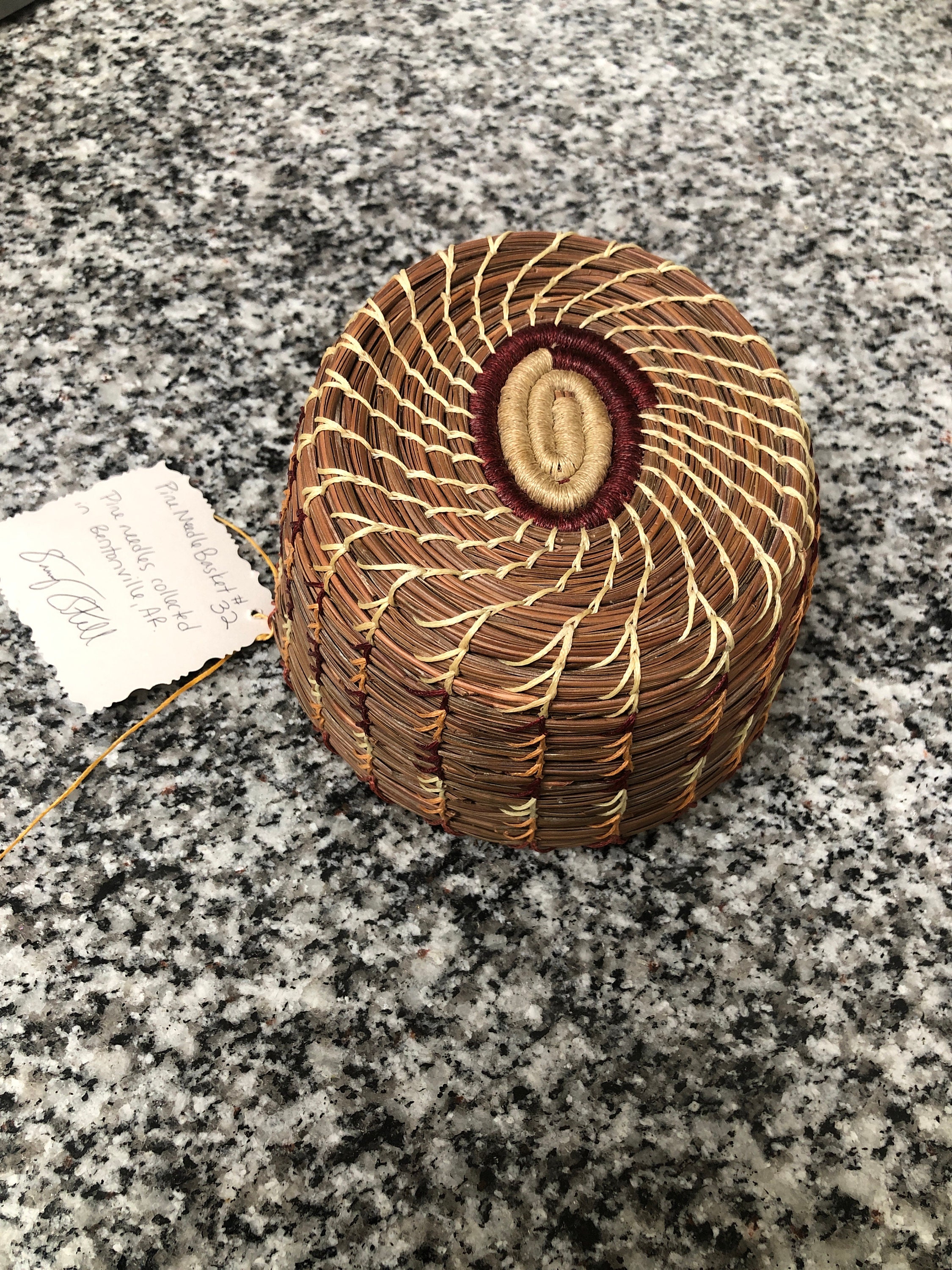 Butterfly Pine Needle Basket