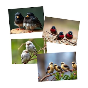17 Beautiful Bird Clip Art Chicks and Birds Art (Digital Download)