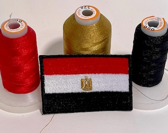 Buy Egypt Flag Patch Iron / Sew On Egyptian Embroidered Badge Embroidery Applique Online In India - Foto 4